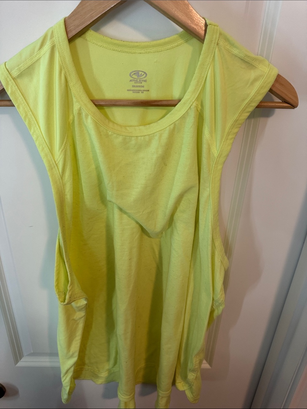 Athletic Works Neon Yellow Muscle Tank